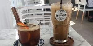 Fancy Thai iced coffee at The Baristro in Chiang Mai.