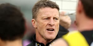 Richmond coach Damien Hardwick says he had''an absolute shocker''.