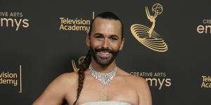 Jonathan Van Ness poses at the Creative Arts Emmy Awards in Los Angeles earlier this month.