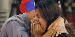 Filipinos react as the tribunal ruled against China.