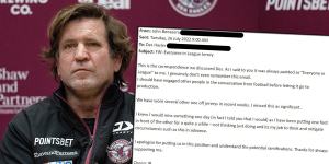 Des Hasler and the email from John Bonasera.