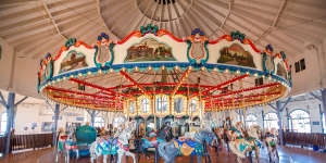The carousel at Santa Monica.