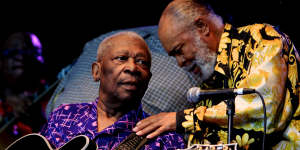 BB King,85 performs at the Byron Bay Blues&Roots Music festival in 2011