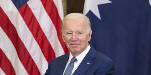 Baby formula diplomacy:US President Joe Biden thanks Bubs Australia chief Kristy Carr.