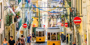 The hilly Portuguese capital is packed with trams and funiculars.