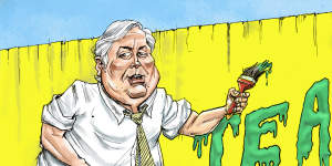 Why Clive Palmer bets you can’t tell black from white. Or yellow from teal