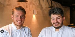 Owner-chefs Andrea Vignali,left,and Davide Bonadiman.
