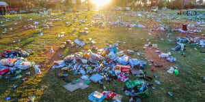 St Kilda foreshore trashed after Christmas Day partying 