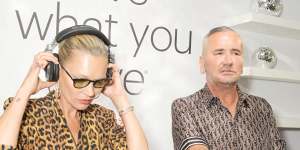“I’m not just showing up and being a show-pony,” says Kate Moss,left,pictured DJ’ing at a launch for her limited edition Diet Coke cans in London,yesterday,alongside DJ Fat Tony.