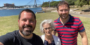 Dan Wilson (left) was hoping to visit his grandmother as soon as South Australia opens its border on November 23.