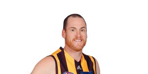 Jarryd Roughead during the latter stages of his playing career in 2019.
