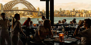 Cafe Sydney serves some 3850 diners a week.