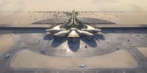Saudi Arabia’s new 100 per cent renewable Red Sea Airport.