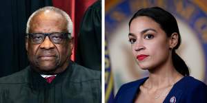 Ocasio-Cortez calls on Supreme Court Justice Clarence Thomas to resign