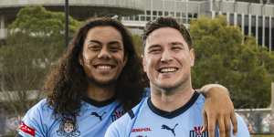 Jarome Luai and Mitchell Moses.