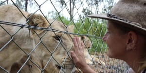 Zookeeper Jennifer Brown was attacked by two lions on Friday morning. 