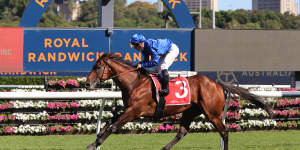Aft Cabin wins the Eskimo Prince Stakes with some ease on his return at Randwick two weeks ago.