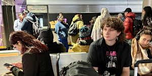 V/Line passenger Brodie Goss was stranded at Southern Cross.