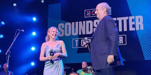Kylie Minogue made a special guest appearance in 2021 for Gudinski’s Sounds Better Together concert in Mallacoota.