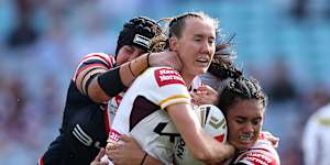 Broncos fullback Tamika Upton.