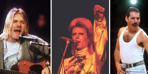 Kurt Cobain,David Bowie and Freddie Mercury all subverted gender stereotypes through their clothing.
