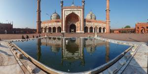 Jama Masjid mosque in Delhi. 