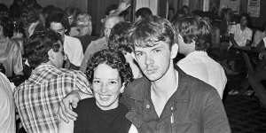Brisbane photographer Paul O’Brien with his friend Marcella at a post-punk venue in Brisbane in the early 1980s.