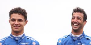 McLaren teammates Lando Norris and Daniel Ricciardo.