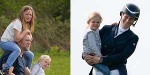 Royal parents Mike and Zara Tindall,pictured with their children Mia (with long hair) and Lena Elizabeth (pictured in both photographs),are just the latest parents to be praised for being “fun” parents. 