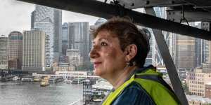 Sydney Harbour Bridge asset manager Julia Ratnayake takes in the view.