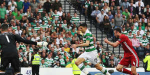 Cool:Rogic outpaces the Aberdeen defence before slotting home the matchwinner.
