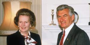 Bob Hawke and Margaret Thatcher were all smiles here but a new book says it wasn’t always that way.