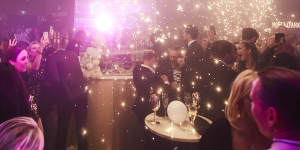 Going off:Sydney’s social swirl resumed on Wednesday night at the glamorous Moet party.