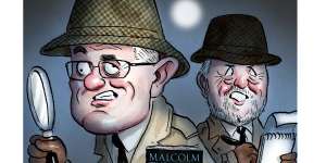 Malcolm Turnbull and Sandy Grant