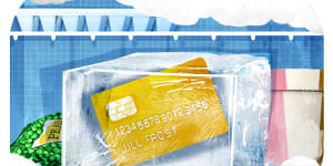 Rather than paying an outrageous 18 per cent interest on your credit card,it could instead be on ‘ice’. 