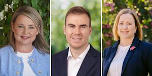 The LNP’s Fiona Hammond,Labor’s Luke Richmond,and Greens’ Jess Lane are among a field of nine contesting the Stafford byelection.