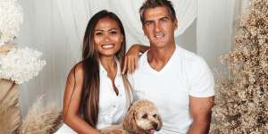 Former AFL player Ricky Olarenshaw and his wife Sarnanitha,or Nitha.