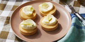 Emelia Jackson’s lemon,lime and bitters tartlets. 