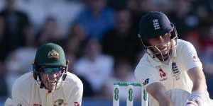 Joe Root takes charge as England dig in.