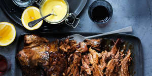 Neil Perry's slow-cooked lamb shoulder.