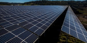 The new solar farm is the fourth renewable-energy investment for Amazon Australia (file photo).