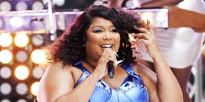 Pop superstar Lizzo performs in Melbourne in July.