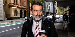 Anthony Manning arriving at the Independent Commission Against Corruption in Sydney on Friday.