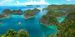 Raja Ampat,Indonesia. In this archipelago of 1500 islands you’ll find 75 per cent of the world’s marine species.