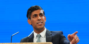 British Prime Minister Rishi Sunak.