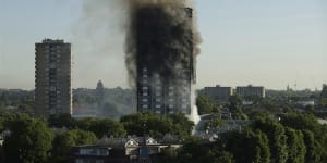 The deadly Grenfell Tower fire in London in 2017.