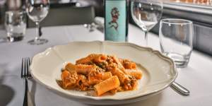 Go-to dish:Rigatoni with veal ragu.