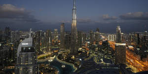 Desert miracle,or mirage? The Dubai skyline with the Burj Khalifa,the world’s tallest building.