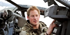 Prince Harry served in southern Afghanistan in 2012.