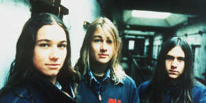 Daniel Johns,centre,formed Silverchair with Ben Gillies,left,and Chris Joannou in 1992,but now has his own lucrative publishing deal with BMG.